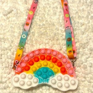 Rainbow poppet bag